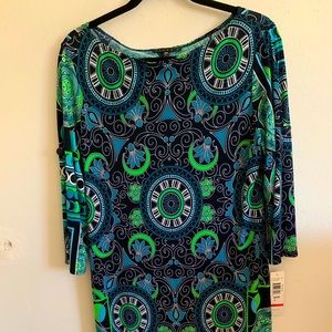 Tiana B Shift Dress (midi in length) NWT